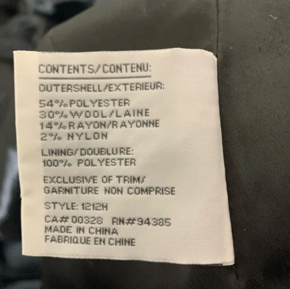 Vintage Novelti Pea Coat Wool Blend - Picture 12 of 12